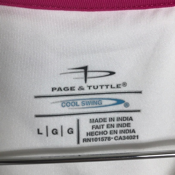 Page and Tuttle Golf Polo Size Large - Picture 3 of 4